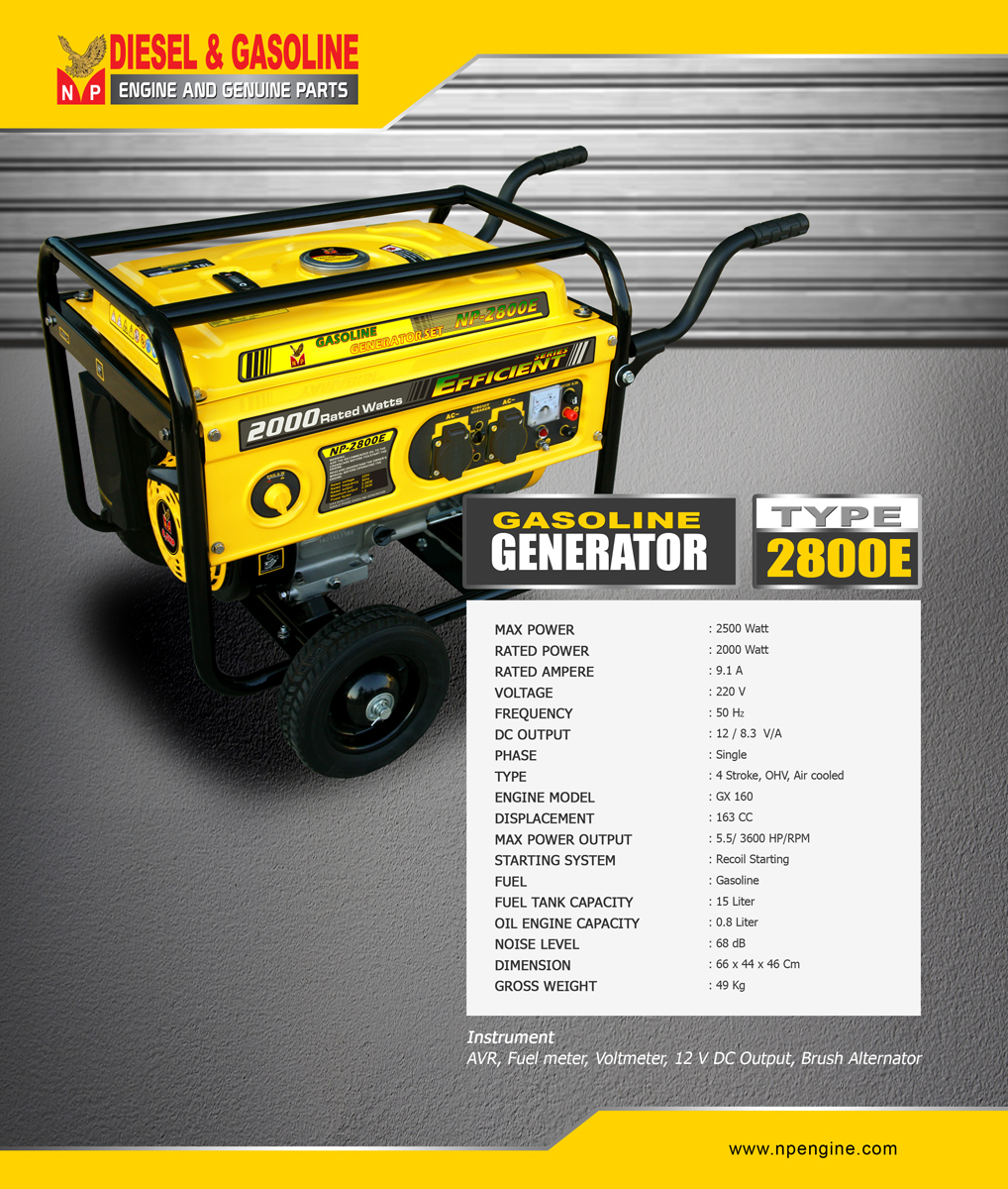 GENERATOR-Set-2800E